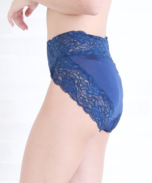 Lace Ladies(レースレディース)の「ウエストレースヒップアップショーツ(ショーツ・レディース・ベージュ/ネイビー/パープル/ダークグリーン/ワインレッド/ピンク/ブラック/グレー・M/L/XL)」の19枚目の写真