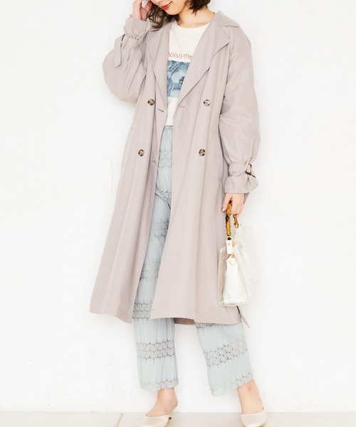 natural couture（ナチュラルクチュール）の「レーシープリーツリラックスパンツ（その他パンツ・レディース・アイボリー/ブラック/ミント・FREE）」の14枚目の写真