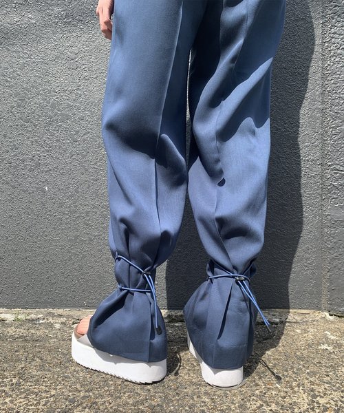 sunsea snm-blue straight pants sunsea 21ss SNM-BLUE w/耳 WIDE