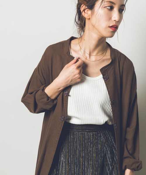 セール 綿100 チャイナロングガウン シャツワンピース Khakito カーキト のファッション通販 Zozotown