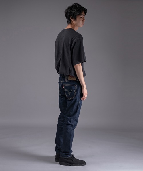 Levi's(リーバイス)の「LEVI'S(R) TYPE1 ヘビーウェイトTシャツ CAVIAR(Tシャツ/カットソー・メンズ・ブラック・S/M/L/XL/XS)」の8枚目の写真
