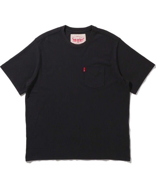Levi's(リーバイス)の「LEVI'S(R) TYPE1 ヘビーウェイトTシャツ CAVIAR(Tシャツ/カットソー・メンズ・ブラック・S/M/L/XL/XS)」の9枚目の写真