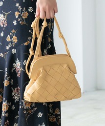 太編みがま口ショルダー