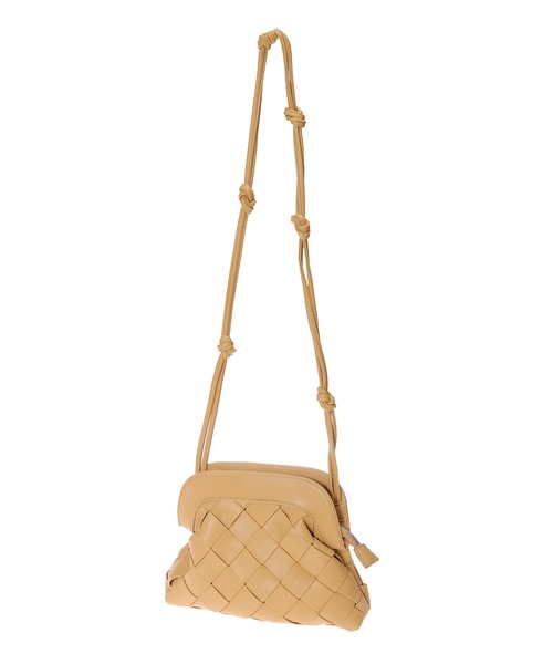 Edit Sheen(エディットシーン)の「太編みがま口ショルダー(ショルダーバッグ・レディース・ブラック/ベージュ・FREE)」の3枚目の写真