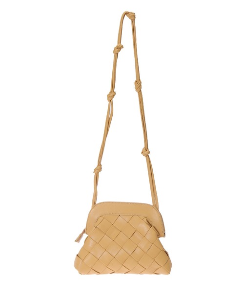 Edit Sheen(エディットシーン)の「太編みがま口ショルダー(ショルダーバッグ・レディース・ブラック/ベージュ・FREE)」の5枚目の写真