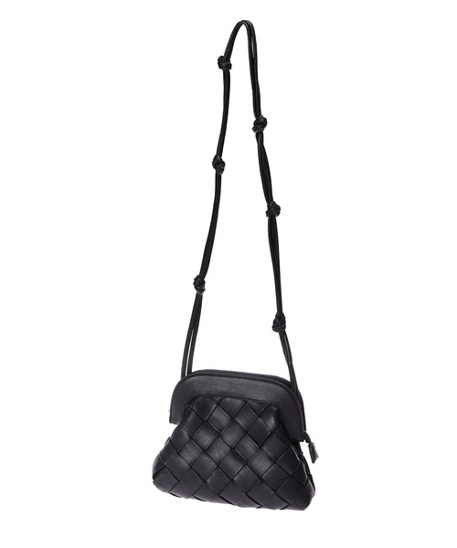 Edit Sheen(エディットシーン)の「太編みがま口ショルダー(ショルダーバッグ・レディース・ブラック/ベージュ・FREE)」の11枚目の写真