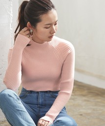 titivate | ﾘﾌﾞ編みﾊｲﾈｯｸﾆｯﾄ(ニット/セーター)