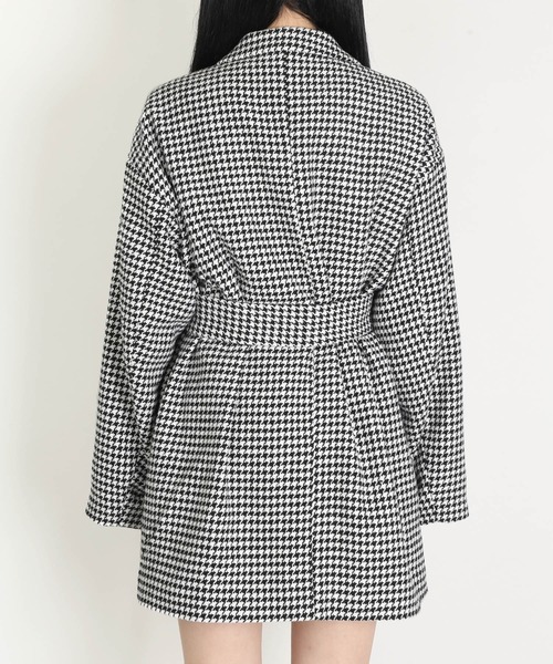 WC（ダブル シー）の「WC/【セットアップ対応商品】千鳥柄ビッグシルエットチェスターコート（チェスターコート・レディース・ブラック/ブラウン・FREE）」の15枚目の写真