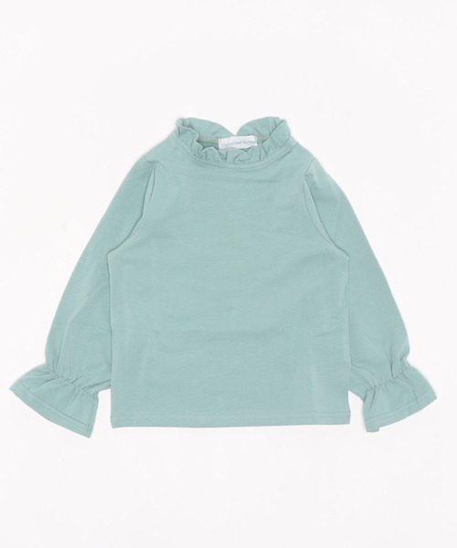 Catherine Cottage（キャサリンコテージ）の「キャンディースリーブフリルトップス（Tシャツ/カットソー・キッズ・ライラック/ピンク/ホワイト/ミント/ローズ・110/120/130/140/150/160/100）」の2枚目の写真