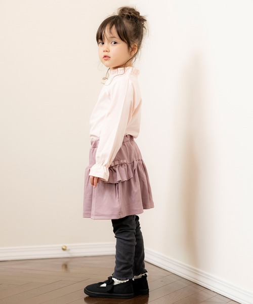 Catherine Cottage（キャサリンコテージ）の「キャンディースリーブフリルトップス（Tシャツ/カットソー・キッズ・ライラック/ピンク/ホワイト/ミント/ローズ・110/120/130/140/150/160/100）」の17枚目の写真