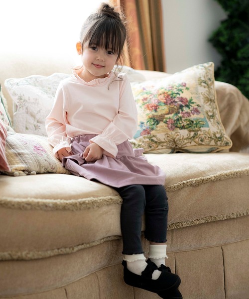 Catherine Cottage（キャサリンコテージ）の「キャンディースリーブフリルトップス（Tシャツ/カットソー・キッズ・ライラック/ピンク/ホワイト/ミント/ローズ・110/120/130/140/150/160/100）」の18枚目の写真