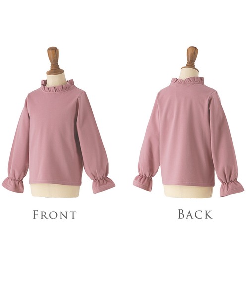 Catherine Cottage（キャサリンコテージ）の「キャンディースリーブフリルトップス（Tシャツ/カットソー・キッズ・ライラック/ピンク/ホワイト/ミント/ローズ・110/120/130/140/150/160/100）」の10枚目の写真