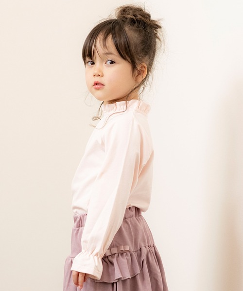 Catherine Cottage（キャサリンコテージ）の「キャンディースリーブフリルトップス（Tシャツ/カットソー・キッズ・ライラック/ピンク/ホワイト/ミント/ローズ・110/120/130/140/150/160/100）」の14枚目の写真