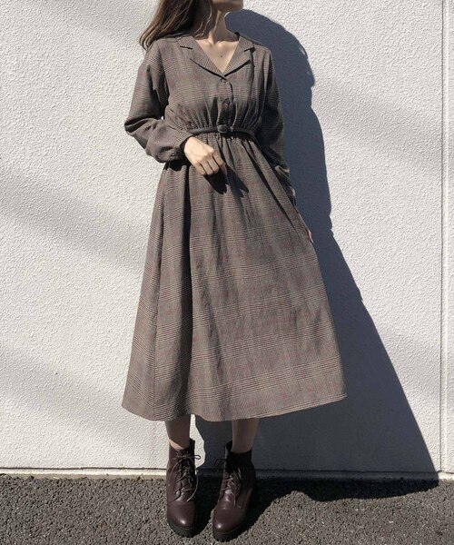 ブランド古着 長袖ワンピース ワンピース One After Another Nice Claup ワンアフターアナザーナイスクラップ のファッション通販 Zozoused