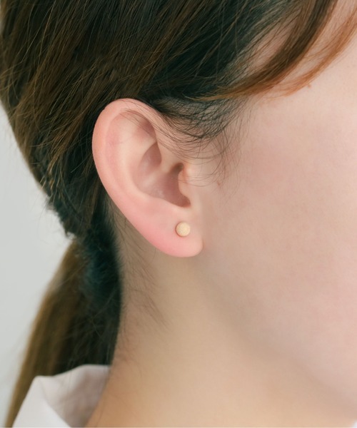 K10 中空 フラッシュボール ピアス 5mm