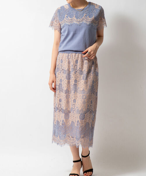 NOLLEY’S Sophi(ノーリーズソフィ)の「ウエストリブレーススカート(スカート・レディース・アイボリー/ブラック/ベージュ・36/38)」の15枚目の写真