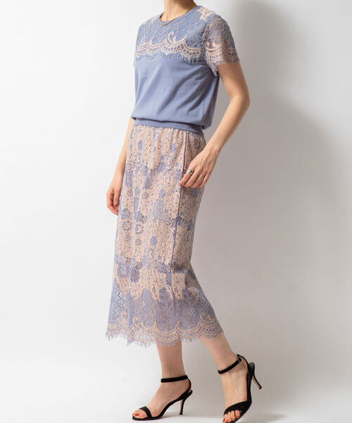 NOLLEY’S Sophi(ノーリーズソフィ)の「ウエストリブレーススカート(スカート・レディース・アイボリー/ブラック/ベージュ・36/38)」の14枚目の写真