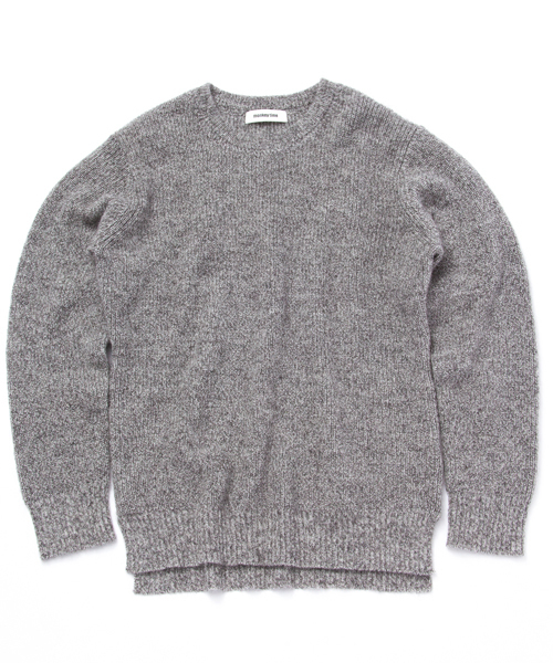 MONKEY TIME（モンキータイム）の「MT ∴ アクリル モヘア アゼ ニット ◆（ニット/セーター・メンズ・グレー/ネイビー/ホワイト・MEDIUM/LARGE/SMALL/X-LARGE）」の4枚目の写真