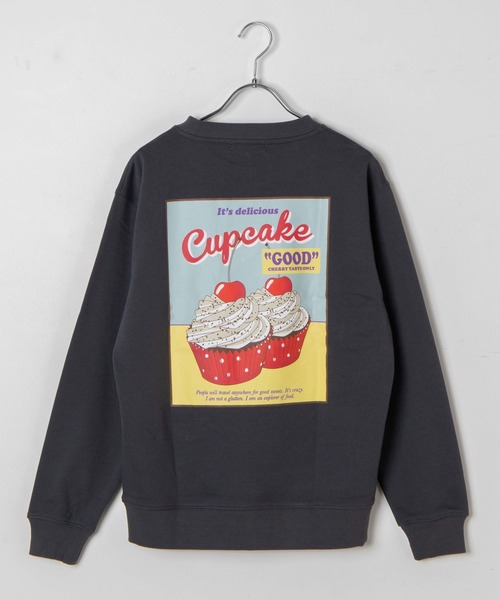 WEGO(ウィゴー)の「WEGO/スイーツバックプリントプルオーバー(スウェット・レディース・スミクロ/ホワイト・MEDIUM/LARGE/SMALL)」の2枚目の写真