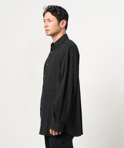 Juha（ユハ）の「JUHA LENO CLOTH STRIPE OVER SHIRT (10130703