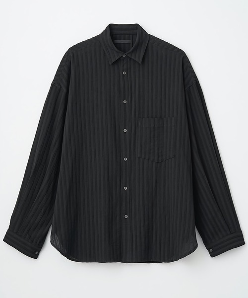 Juha（ユハ）の「JUHA LENO CLOTH STRIPE OVER SHIRT (10130703
