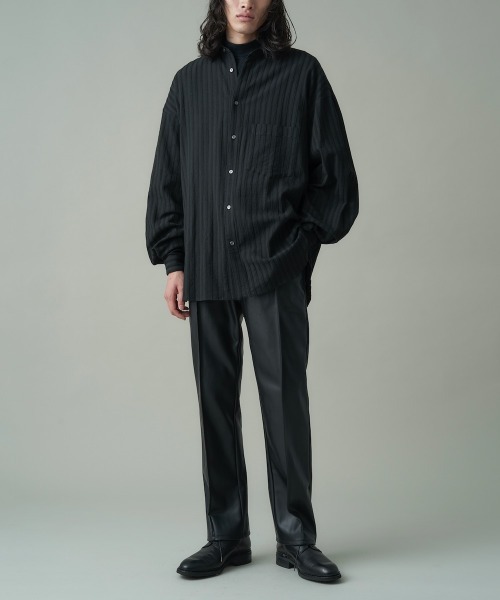 Juha（ユハ）の「JUHA LENO CLOTH STRIPE OVER SHIRT (10130703