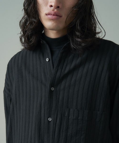 juha(ユハ)の「JUHA LENO CLOTH STRIPE OVER SHIRT (10130703 juha(ユハ)の「JUHA LENO CLOTH STRIPE OVER SHIRT (10130703