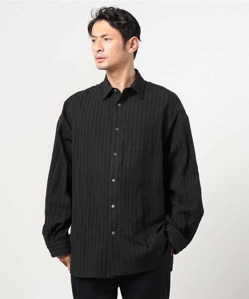 Juha（ユハ）の「JUHA LENO CLOTH STRIPE OVER SHIRT (10130703