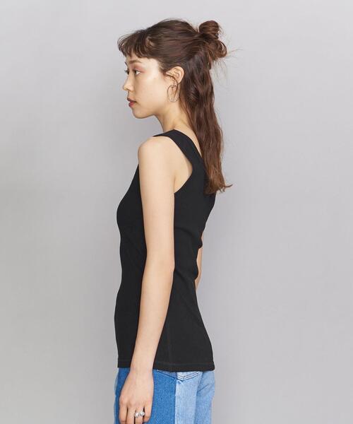 BEAUTY&YOUTH UNITED ARROWS（ビューティーアンドユースユナイテッドアローズ）の「BY テレコリブタンクトップ（タンクトップ・レディース・ホワイト/ブラック/ベージュ/ライム/ダークブラウン/ブラウン・FREE）」の11枚目の写真