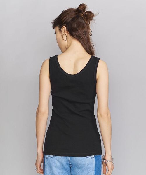 BEAUTY&YOUTH UNITED ARROWS（ビューティーアンドユースユナイテッドアローズ）の「BY テレコリブタンクトップ（タンクトップ・レディース・ホワイト/ブラック/ベージュ/ライム/ダークブラウン/ブラウン・FREE）」の12枚目の写真