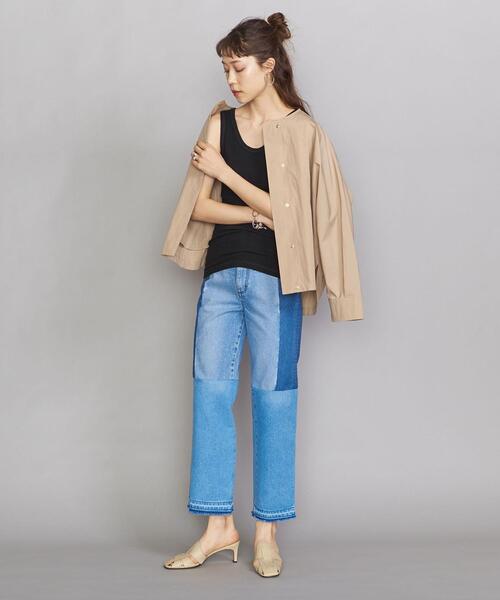 BEAUTY&YOUTH UNITED ARROWS（ビューティーアンドユースユナイテッドアローズ）の「BY テレコリブタンクトップ（タンクトップ・レディース・ホワイト/ブラック/ベージュ/ライム/ダークブラウン/ブラウン・FREE）」の7枚目の写真