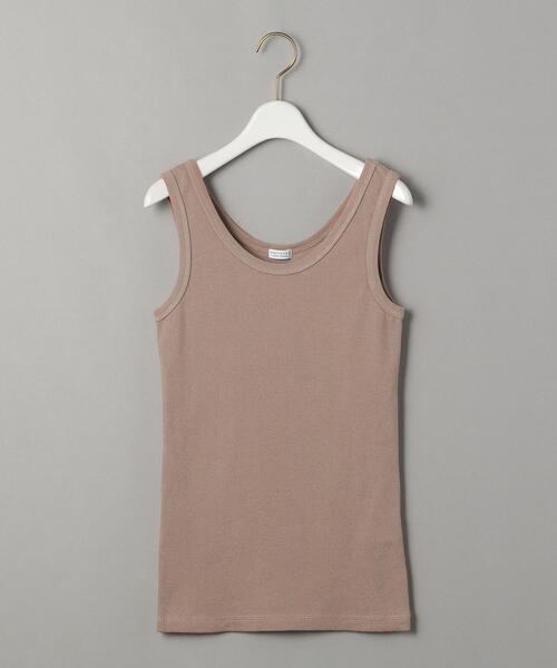 BEAUTY&YOUTH UNITED ARROWS（ビューティーアンドユースユナイテッドアローズ）の「BY テレコリブタンクトップ（タンクトップ・レディース・ホワイト/ブラック/ベージュ/ライム/ダークブラウン/ブラウン・FREE）」の17枚目の写真