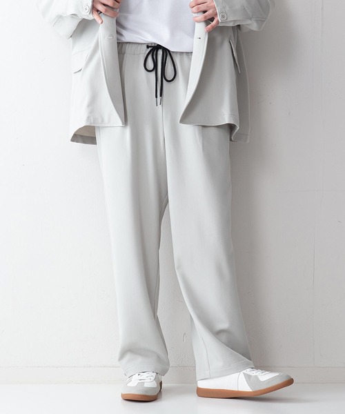 UNIIT（ユニット）の「【UNIIT】ＴＲルーズバルーンイージーパンツ　ワイドパンツ　セットアップ対応アイテム　裾のスナップ釦をとめればバルーンパンツ（その他パンツ・メンズ・ブラック/ライトベージュ/ライトグレー・MEDIUM/LARGE）」の3枚目の写真