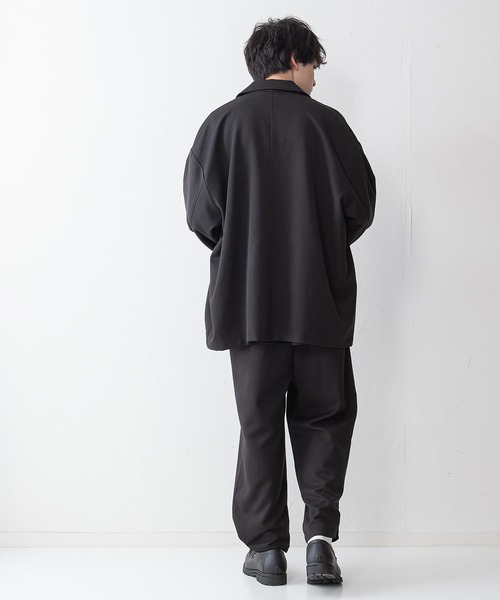 UNIIT（ユニット）の「【UNIIT】ＴＲルーズバルーンイージーパンツ　ワイドパンツ　セットアップ対応アイテム　裾のスナップ釦をとめればバルーンパンツ（その他パンツ・メンズ・ブラック/ライトベージュ/ライトグレー・MEDIUM/LARGE）」の6枚目の写真