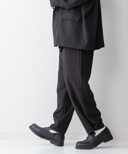 UNIIT（ユニット）の「【UNIIT】ＴＲルーズバルーンイージーパンツ　ワイドパンツ　セットアップ対応アイテム　裾のスナップ釦をとめればバルーンパンツ（その他パンツ・メンズ・ブラック/ライトベージュ/ライトグレー・MEDIUM/LARGE）」の9枚目の写真