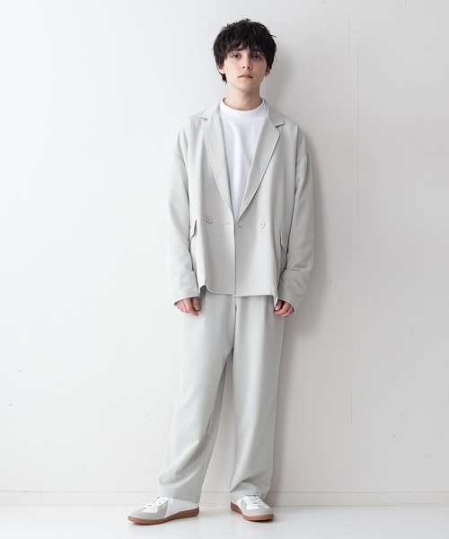 UNIIT（ユニット）の「【UNIIT】ＴＲルーズバルーンイージーパンツ　ワイドパンツ　セットアップ対応アイテム　裾のスナップ釦をとめればバルーンパンツ（その他パンツ・メンズ・ブラック/ライトベージュ/ライトグレー・MEDIUM/LARGE）」の12枚目の写真