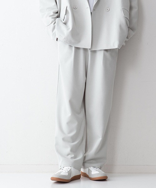 UNIIT（ユニット）の「【UNIIT】ＴＲルーズバルーンイージーパンツ　ワイドパンツ　セットアップ対応アイテム　裾のスナップ釦をとめればバルーンパンツ（その他パンツ・メンズ・ブラック/ライトベージュ/ライトグレー・MEDIUM/LARGE）」の16枚目の写真