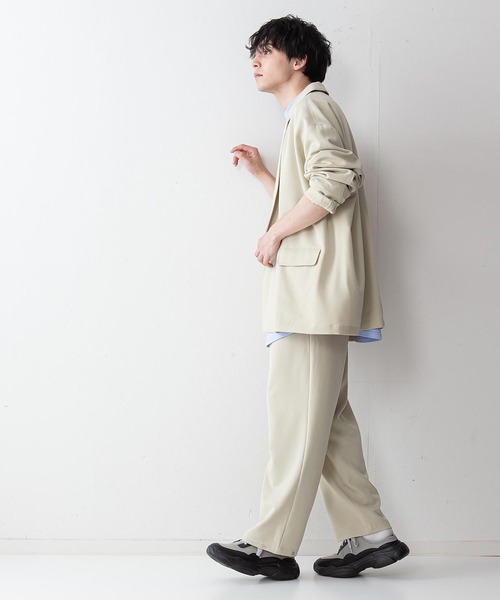 UNIIT（ユニット）の「【UNIIT】ＴＲルーズバルーンイージーパンツ　ワイドパンツ　セットアップ対応アイテム　裾のスナップ釦をとめればバルーンパンツ（その他パンツ・メンズ・ブラック/ライトベージュ/ライトグレー・MEDIUM/LARGE）」の22枚目の写真