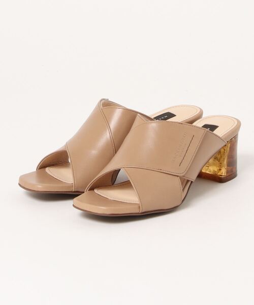 MACKINTOSH LONDON 型押しミュールサンダル Mサイズ マッキントッシュ ロンドン MACKINTOSH LONDON クロスストラップ