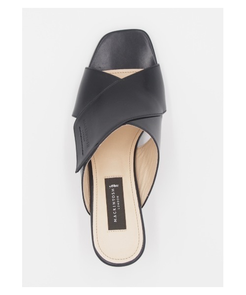 MACKINTOSH LONDON 型押しミュールサンダル Mサイズ マッキントッシュ ロンドン MACKINTOSH LONDON クロスストラップ