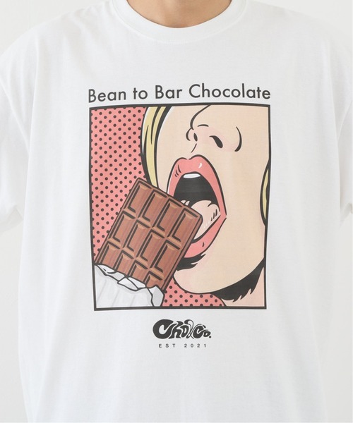 JOINT WORKS（ジョイントワークス）の「【Cho&Co./チョコムー】BEAN TO BAR Tシャツ（Tシャツ/カットソー・メンズ・ホワイト・LARGE/X-LARGE）」の3枚目の写真