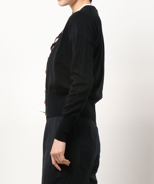Vivienne Westwood（ヴィヴィアンウエストウッド）の「SUMMER BASIC KNIT 丸首カーディガン（ニット/セーター・レディース・ブラック/レッド/ブルー/ホワイト・LARGE/MEDIUM）」の5枚目の写真