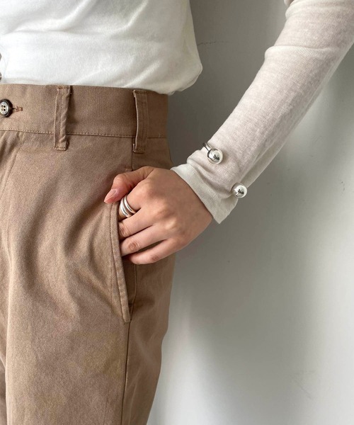 PT(ピーティ)の「Pt(ピーティー) ボールトップブレス(ブレスレット・レディース・シルバー・ONE SIZE)」の1枚目の写真