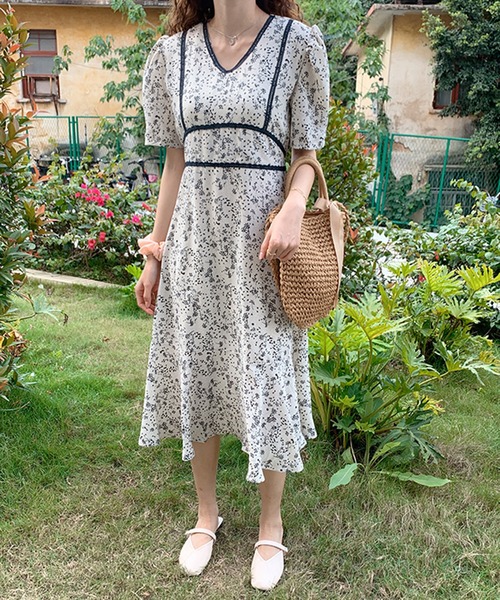 配色レース小花柄ワンピース ワンピース Jewelobe ジュエローブ のファッション通販 Zozotown