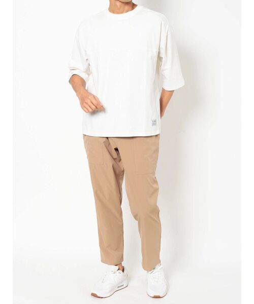 COTORICA（コトリカ）の「グラフィックBIG 7部袖TEE（Tシャツ/カットソー・メンズ・オフホワイト/ネイビー/ベージュ・MEDIUM/LARGE）」の5枚目の写真