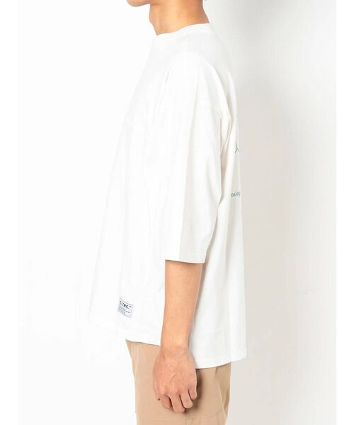 COTORICA（コトリカ）の「グラフィックBIG 7部袖TEE（Tシャツ/カットソー・メンズ・オフホワイト/ネイビー/ベージュ・MEDIUM/LARGE）」の7枚目の写真