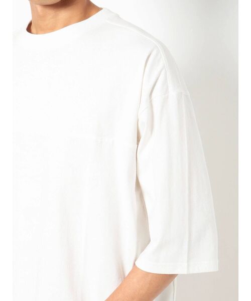 COTORICA（コトリカ）の「グラフィックBIG 7部袖TEE（Tシャツ/カットソー・メンズ・オフホワイト/ネイビー/ベージュ・MEDIUM/LARGE）」の13枚目の写真