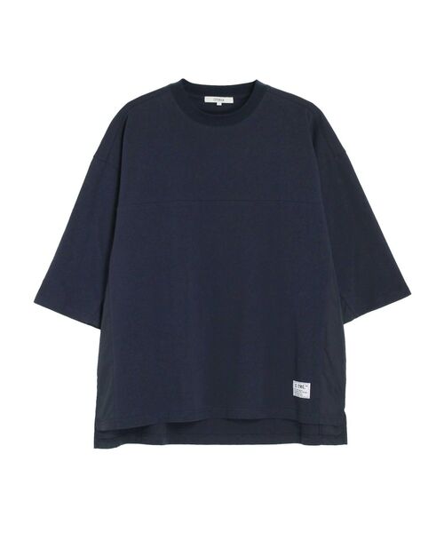 COTORICA（コトリカ）の「グラフィックBIG 7部袖TEE（Tシャツ/カットソー・メンズ・オフホワイト/ネイビー/ベージュ・MEDIUM/LARGE）」の8枚目の写真