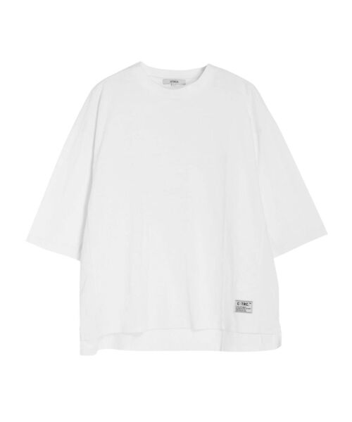 COTORICA（コトリカ）の「グラフィックBIG 7部袖TEE（Tシャツ/カットソー・メンズ・オフホワイト/ネイビー/ベージュ・MEDIUM/LARGE）」の9枚目の写真