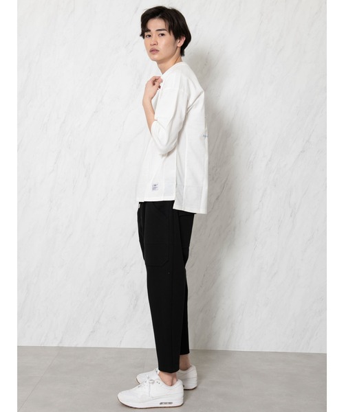 COTORICA（コトリカ）の「グラフィックBIG 7部袖TEE（Tシャツ/カットソー・メンズ・オフホワイト/ネイビー/ベージュ・MEDIUM/LARGE）」の17枚目の写真